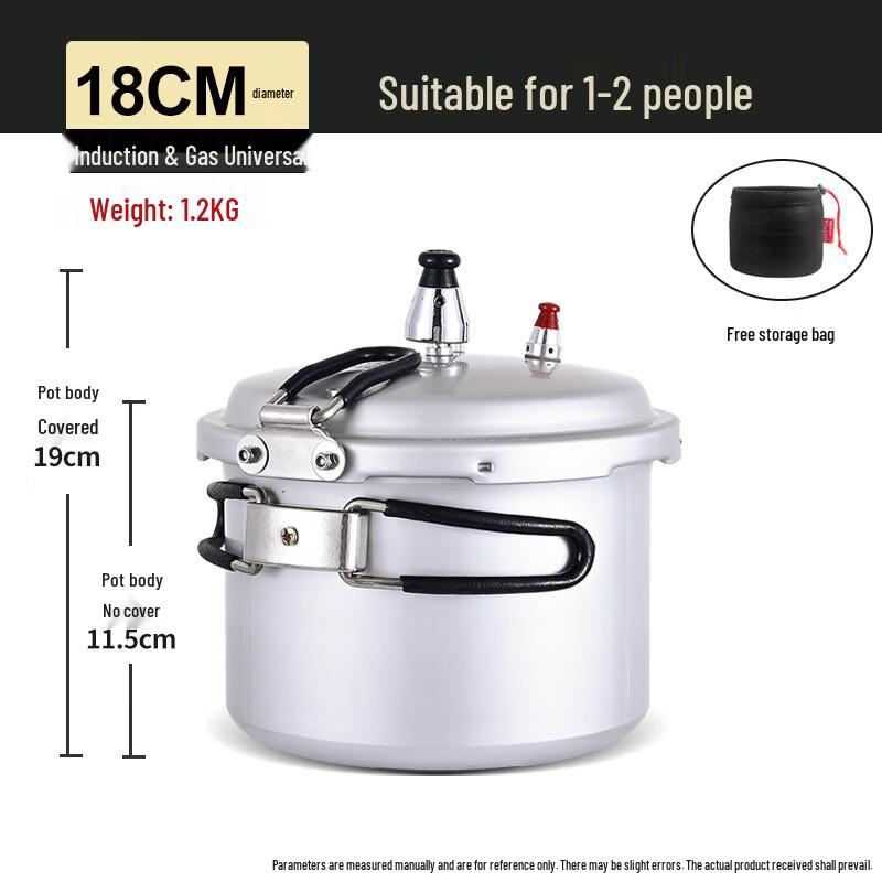 

OLOEY 18cm Portable Outdoor Pressure Cooker