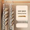 Stainless Steel Multi-Layer Folding Pants Rack Ladder with Clips