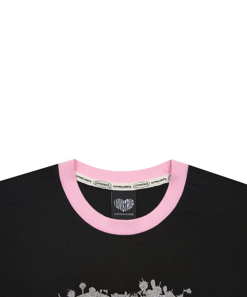 LUVISTRUE Sm How Deep Heart Tang Tee(Black)