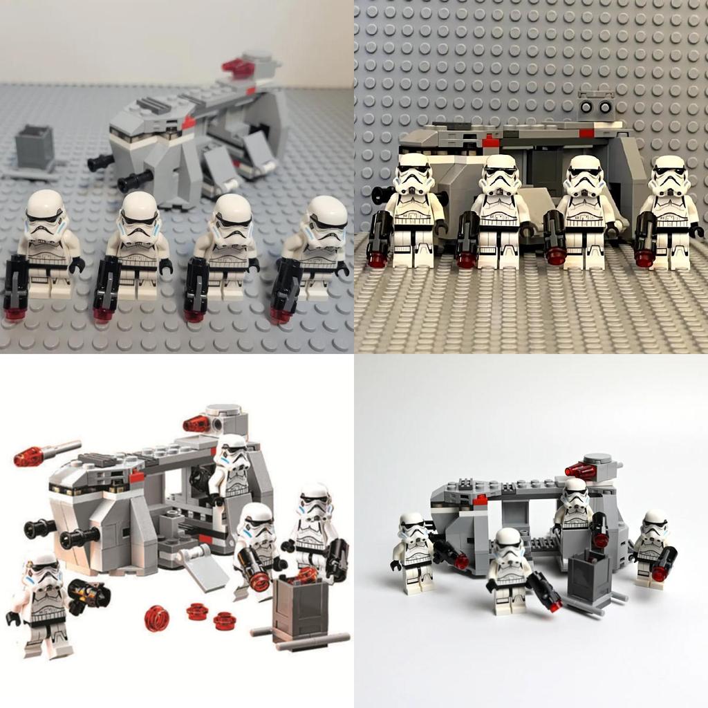 Star Wars Mandalorian Battle Model Building Blocks Assembly Toy