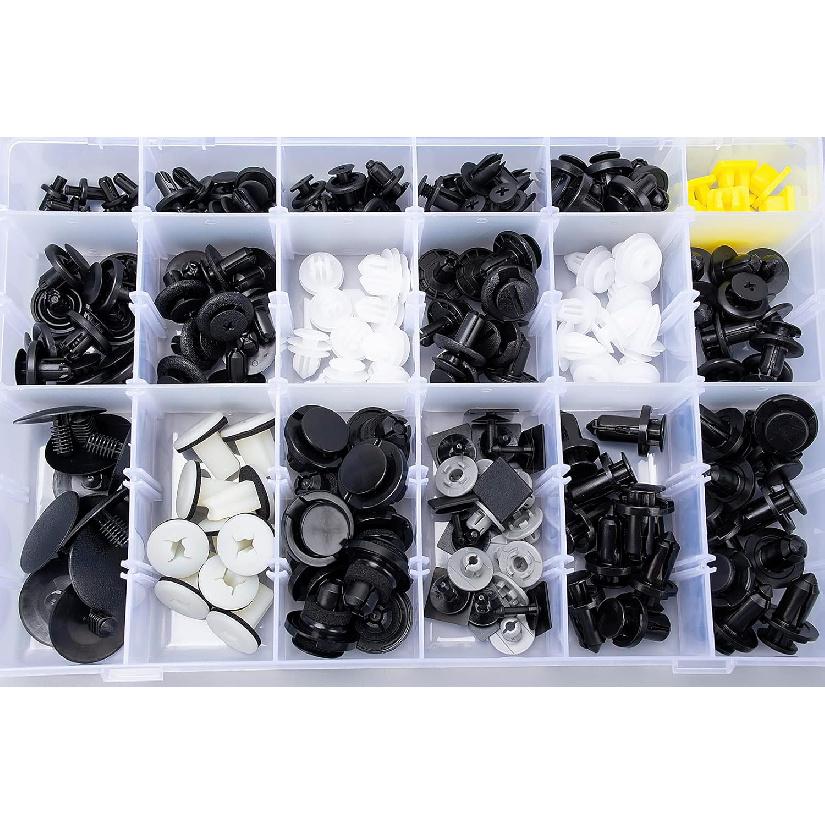 OAUTOO 190Pcs For Subaru Body Interior And Exterior Retainer Fastener Clip Assortment 19 Most Popular Sizes & Applications