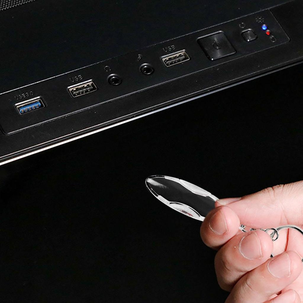 Conductive Discharge ESD Keychain, Car Static Releaser, Portable Static Remover | LED Light Static