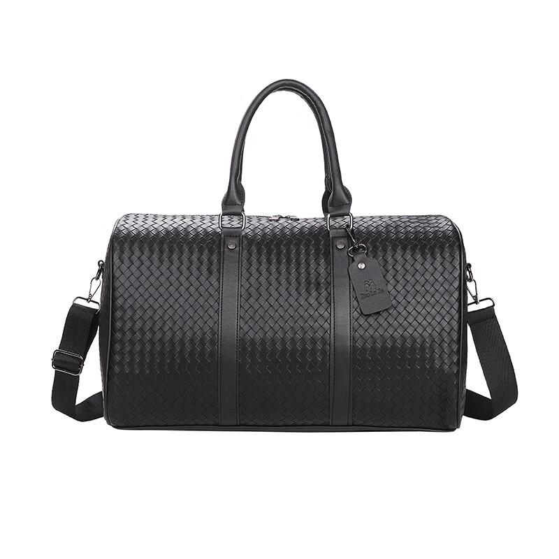 Danshi Zhiyuan Classic Woven PU Men s Travel Duffle Bag