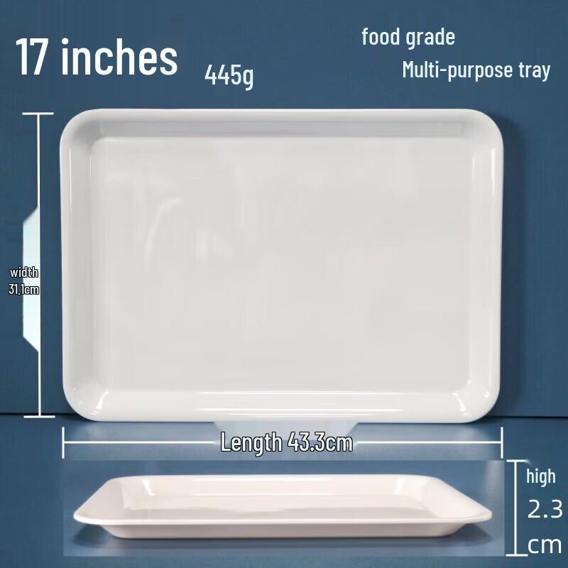 17-inch A5 Melamine Beveled Serving Tray