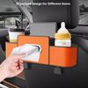 Multifunctional Car Seat Back Storage Box 4-in-1 Hanging Organizer With Tissue Holder For Water Cup Phone Drink Stowing