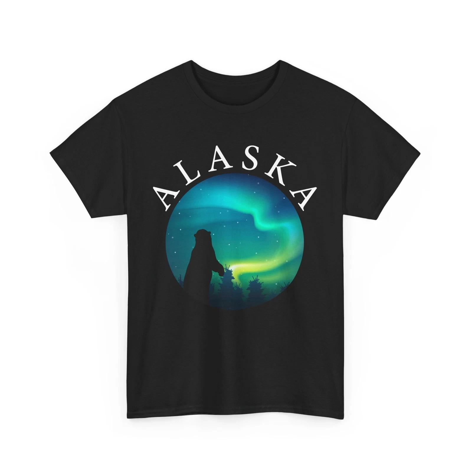 Alaskan Bear Shirt, Alaska Wildlife Bear Lovers T-shirt, Alaska Women Men Shirt S