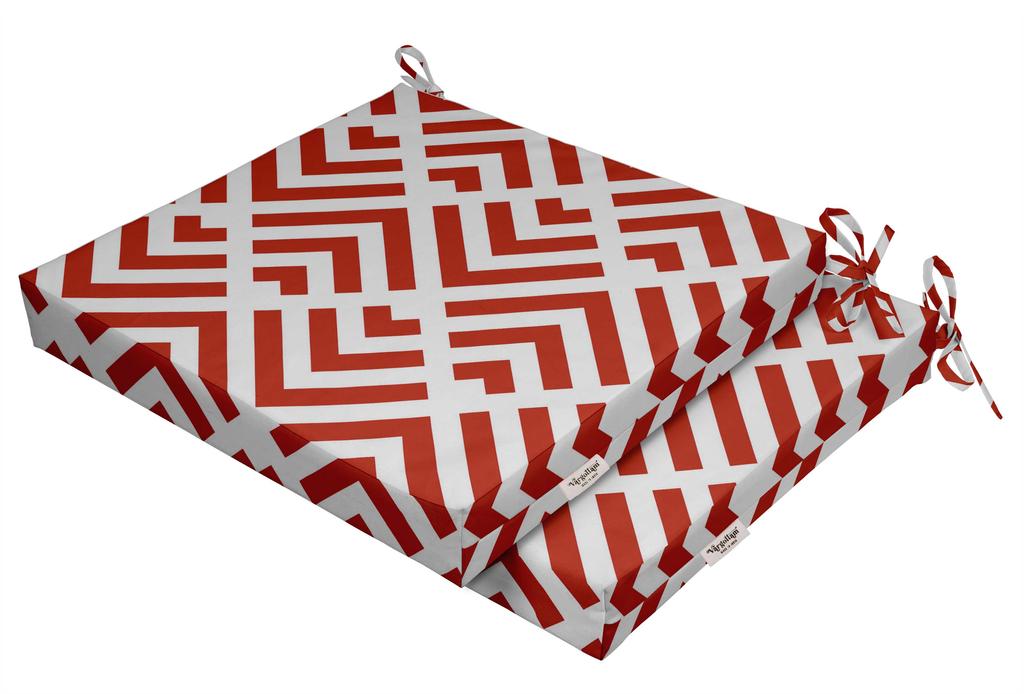 Vargottam Bedruckte Indoor Outdoor Stuhlkissen Rutschfest Esszimmerstuhl Kissen Quadratisch Geformt Esszimmerstuhl Kissen Mit Bindebändern