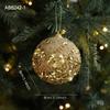 Gold Glitter Christmas Tree Ball Hanging Ornaments Sequin Foam Xmas Tree Decorations Christmas Ornaments Christmas Navidad Gift
