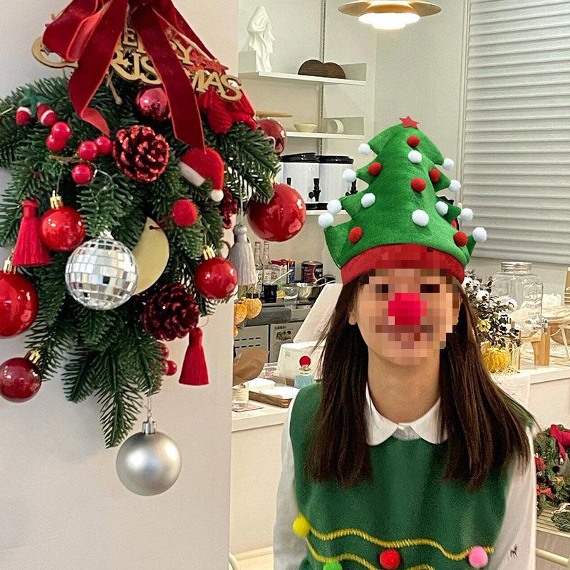 Christmas Tree Hat with Cute Santa Legs - Festive Headwear for Men & Women, Perfect Christmas Gift & Photo Prop