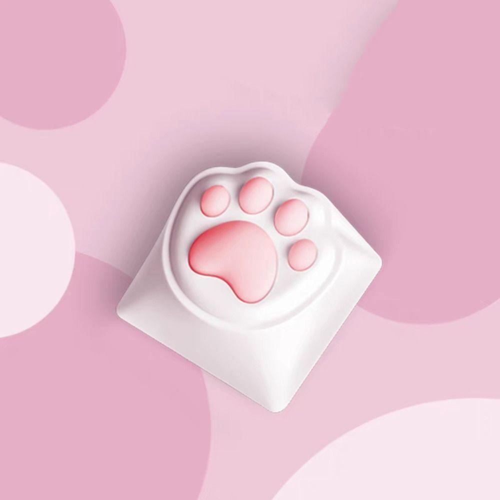 Cat Paws Corgi Buttock Pink Cat Claw Keycap Key Chain  Mechanical Keyboard