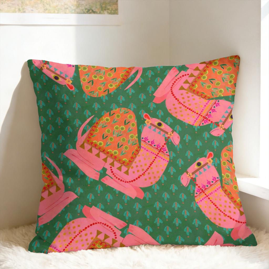 S-Shannon S-Snow Pillow Cover Vintage Pillow Case For Sofa Bedroom Home Decor Soft Cushion Cover Birthday Present
