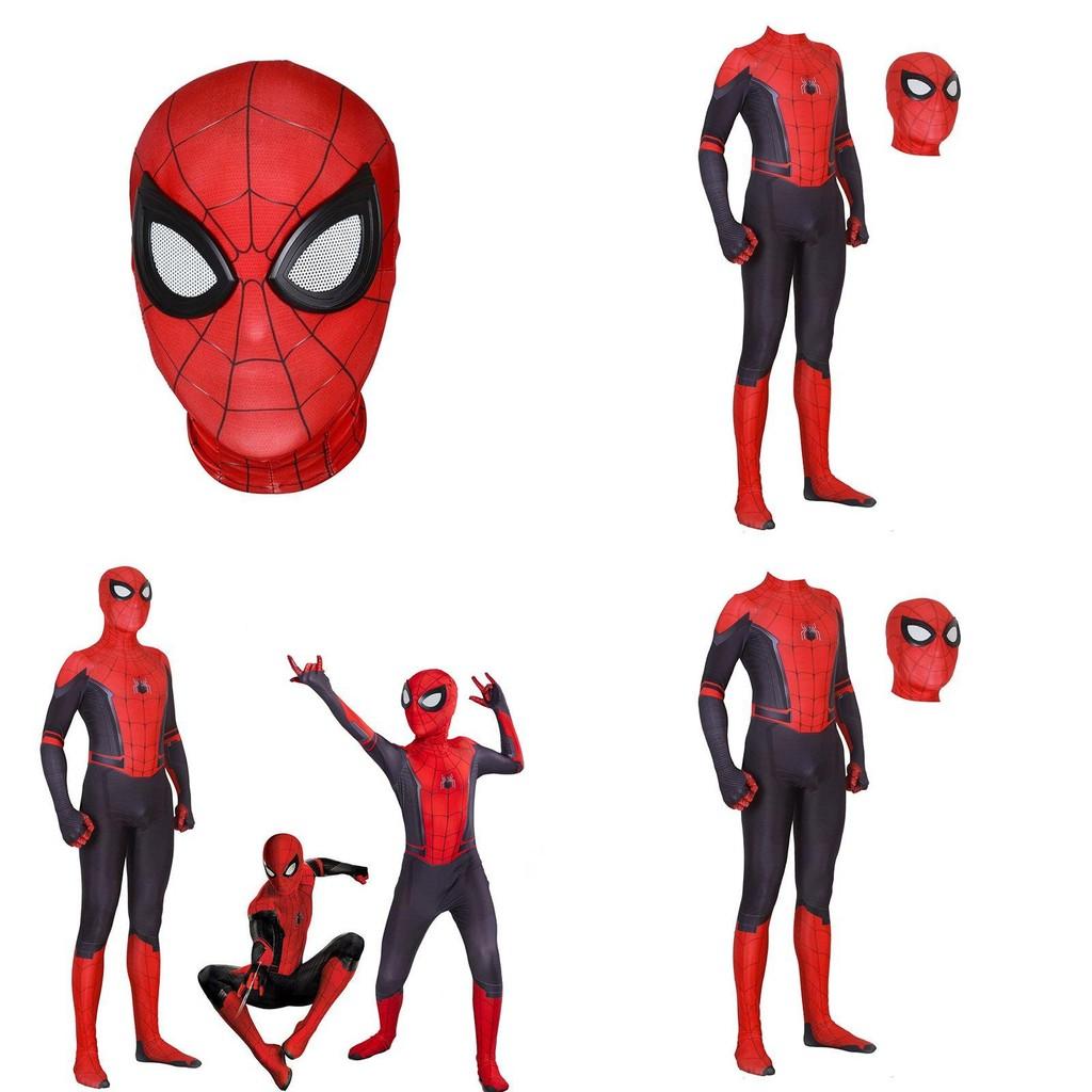 Quality Peter Parker Spider Man Far From Home Cos Costume For Adults And Kids**