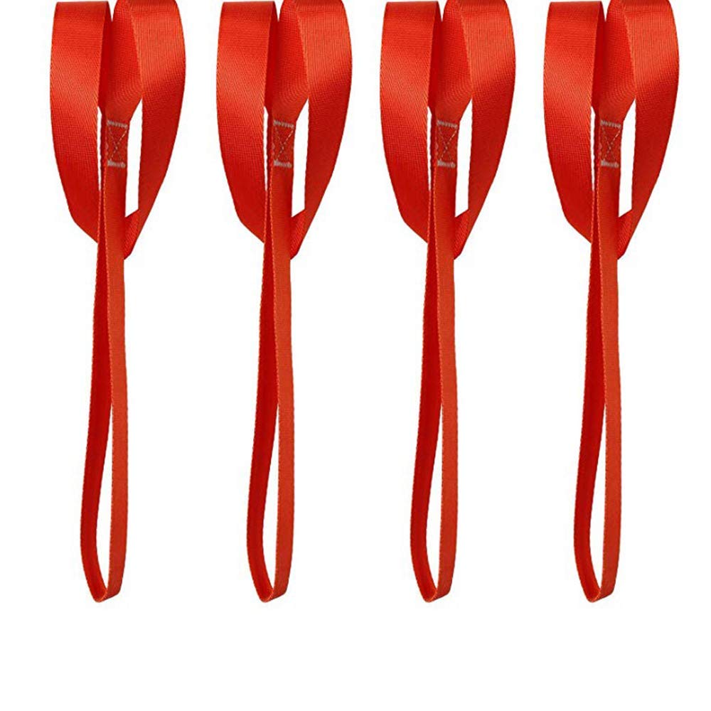 12 Pcs 18" Soft Loop Tie Down Straps Straps Strong Load Resistance Loops Abrasion