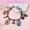Harry Potter Night Light Bracelet With Alloy Magic School Pendant For Gift Giving