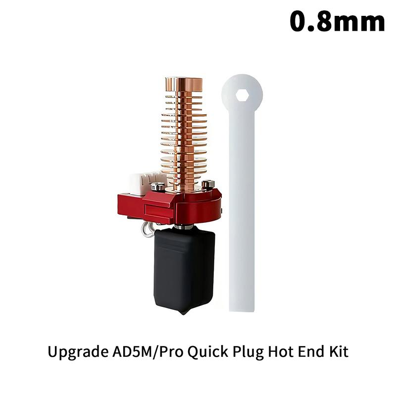 For Flashforge Adventurer 5M/5M Pro Nozzle Kit Upgrade Hotend Pinting Head Quick-Detachable Hard Steel Brass Set