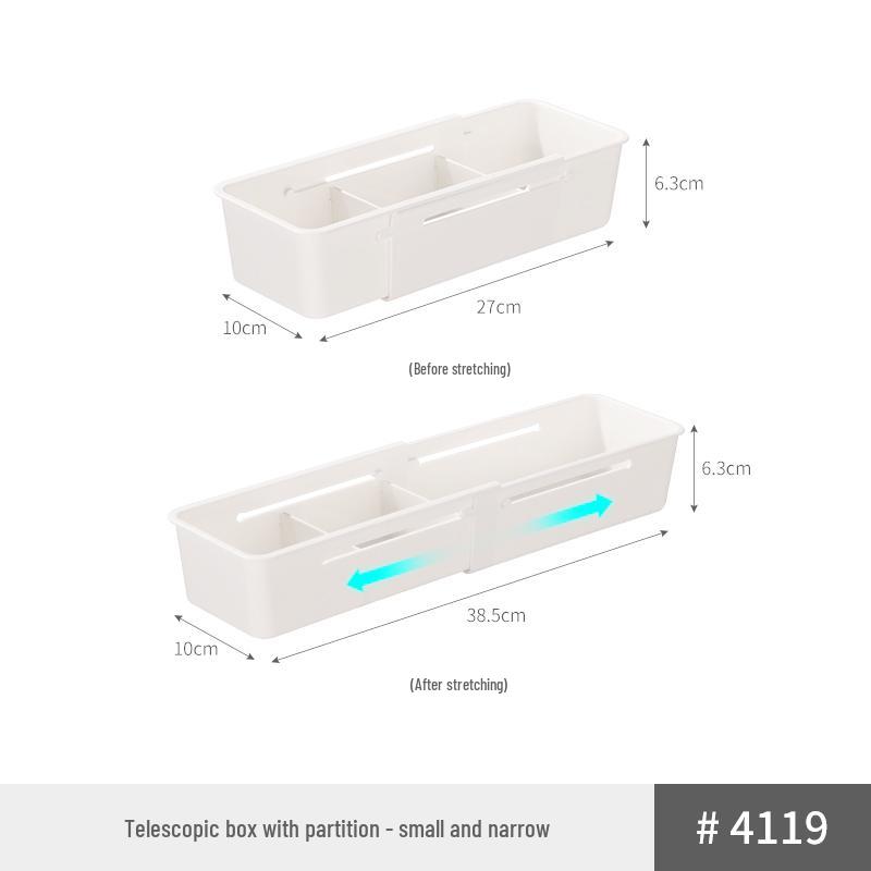 Multi-Use Storage Box for Kitchen, Desk, and Bathroom