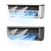 jijijing Portable Mini Split Air Conditioner Fan, Adjustable Speeds Energy Saving Misting Cooling Quiet Wall Mount Desk Fan for Home Office