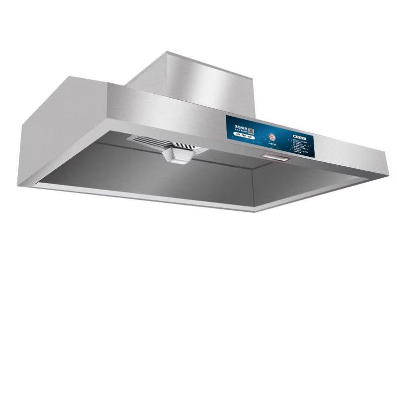All-in-One High Suction Stainless Steel Range Hood for Restaurant Kitchen & Wood-Burning Stove Purification