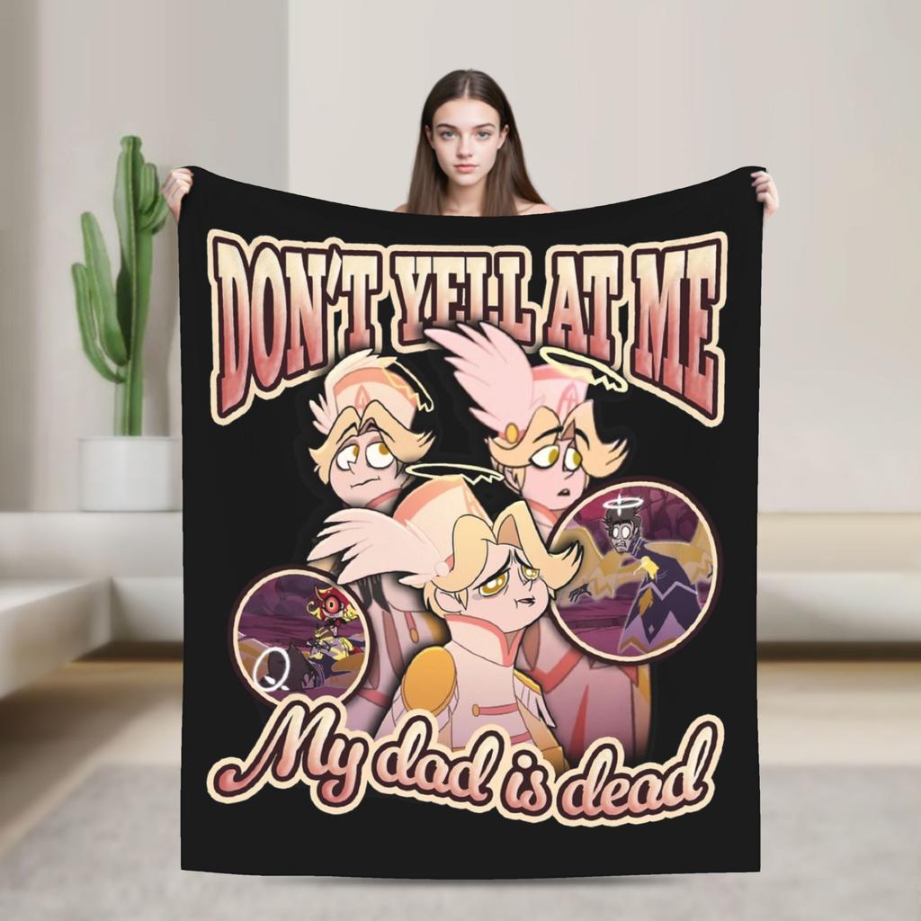 Vincent Hazbins Hotels Anime Blankets Fleece Spring Autumn Breathable Warm Throw Blanket for Sofa Bedroom Bedspread