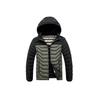 Lightweight Cotton Coat Men's Winter Contrasting Color Graphene Full Print Removable Cap Thickened Hooded Jacket Men