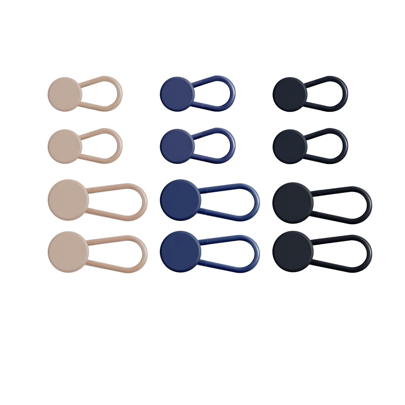 

Набор из 12 удлинителей для пуговиц джинсов, удлинитель пояса для мужчин и женщин, 3 цвета, удлинитель пояса, увеличивает линию талии брюк One Size