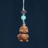 Green Sandalwood Zodiac Animal Guardians Phone Strap & Backpack Pendant