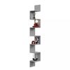 Modern Maxi Hanging Corner Shelf - 202cm black