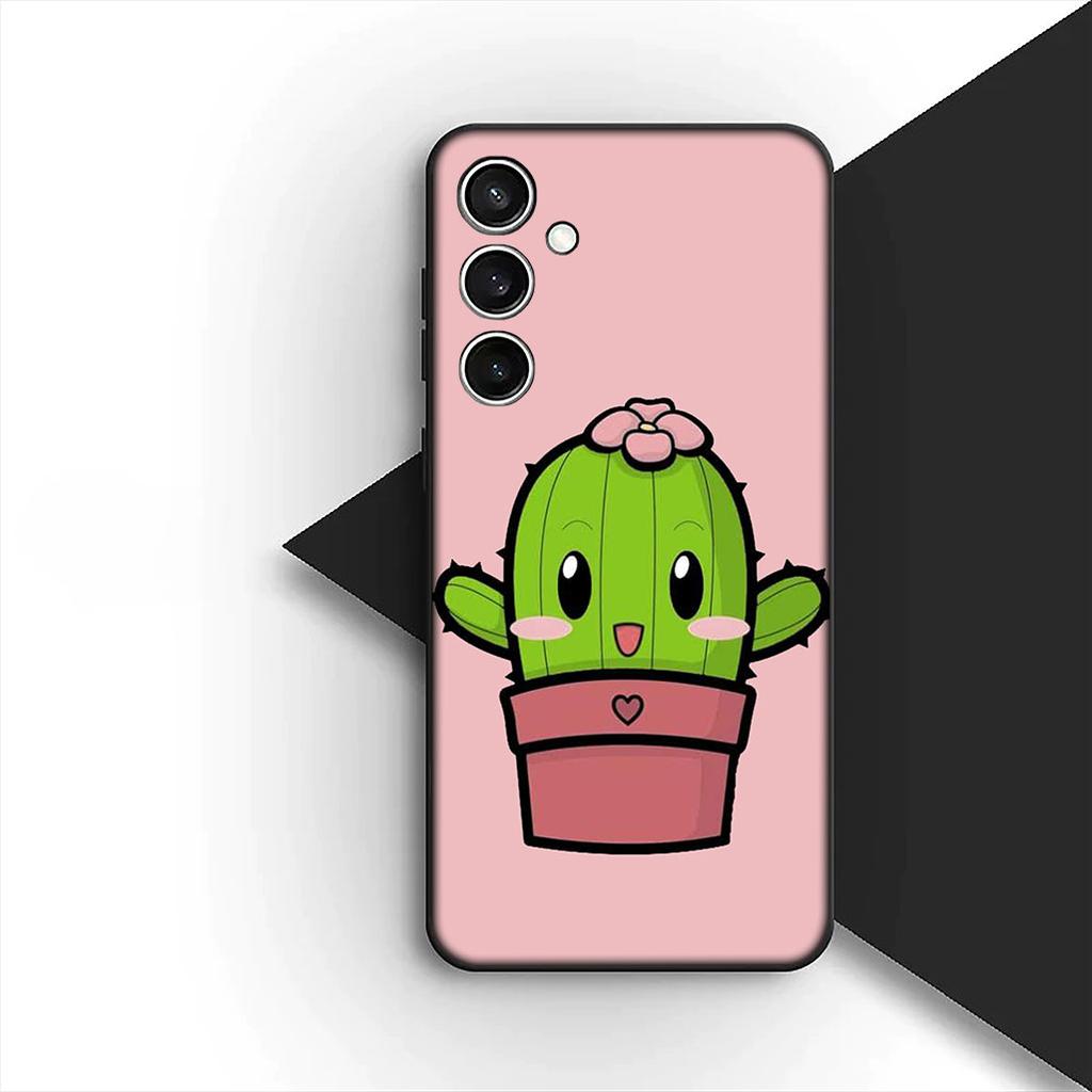 Cactus Wallpaper Phone Case for Samsung Galaxy S20 S22 S21 FE Ultra Plus A07 A17 A15 A16 A25 A57 A37 Protective Cover