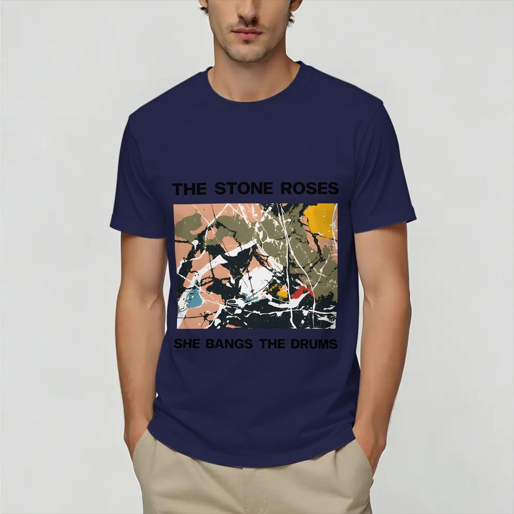 Vintage TShirt Summer The Stone Roses Hip Hop T Shirts Cotton Tee Shirt for Unisex Awesome Cheap Short Sleeve Tees