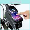 Polyester Bicycle Front Tube Pouch Bag With Transparent Tpu Screen**