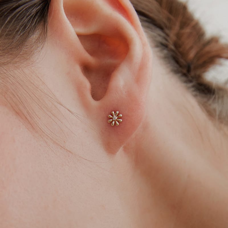byweekend [Mamre]14k Daisy earring