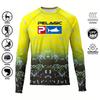 Mens Quick-Dry UV Protection Fishing Shirt Long Sleeve Outdoor Performance Top Summer Sports