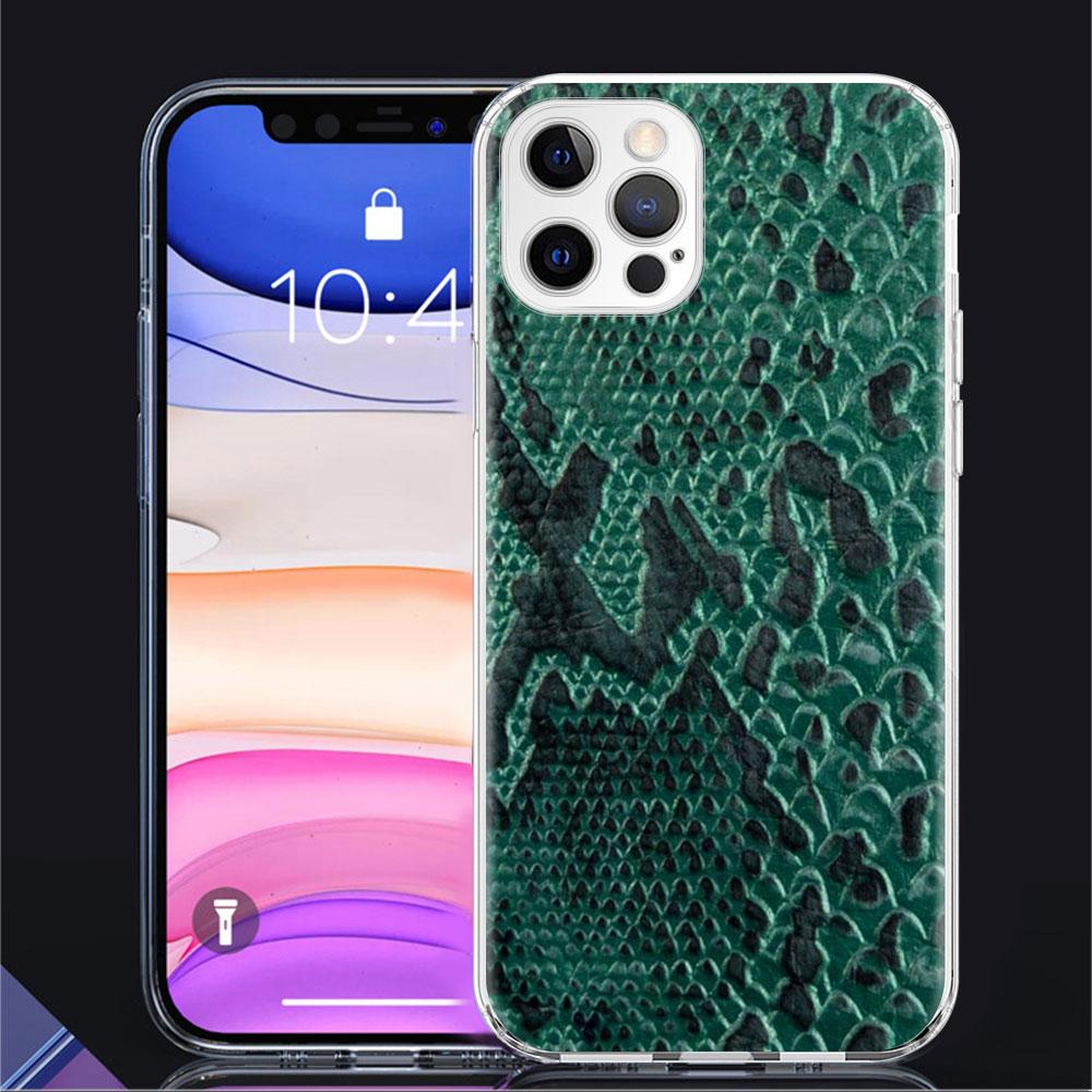 

Чехол с принтом змеиной кожи для Apple iPhone 11 13 14 12 Pro 7 8 Plus XR X XS Max 6 6S 14Pro, прозрачный силиконовый чехол для телефона iPhone 6 6S