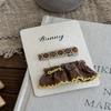 Cartoon Embroidery Children's Hairpin Cute Mushroom Girl Bangs Side Clip Hairpin Hair Clip Kids Hair Accessories Headwear
