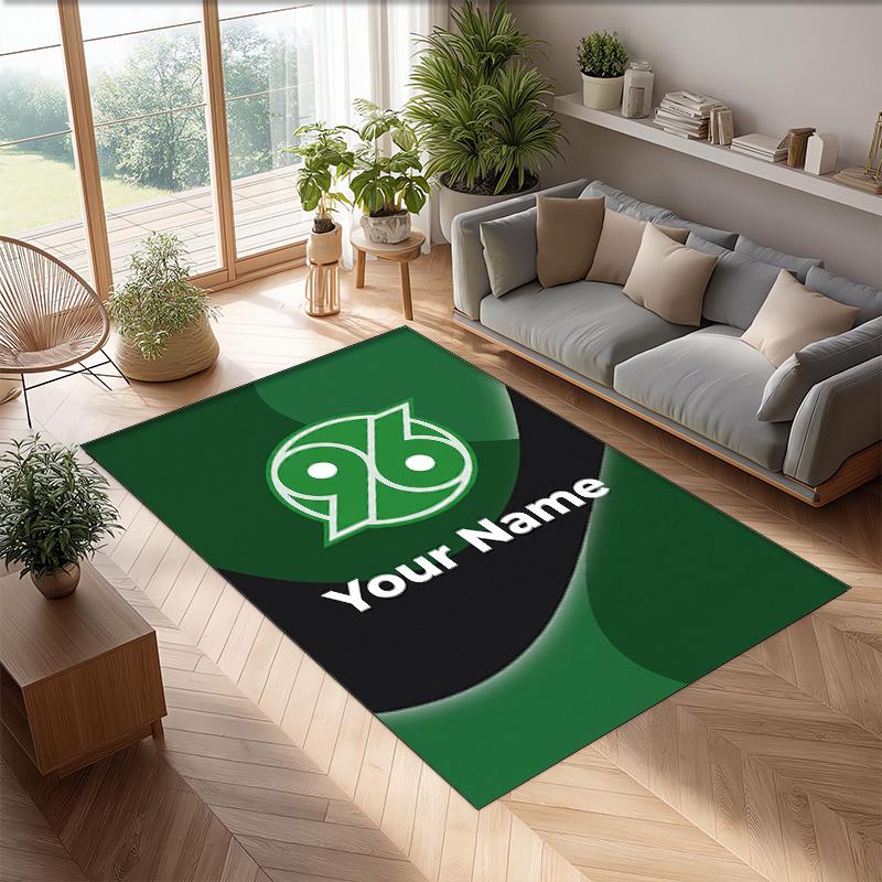 Hannover 96 Printed Crystal Velvet Rug Non‑Slip Crystal Velvet Carpet For Sofa Bedroom Indoor Home Decoration