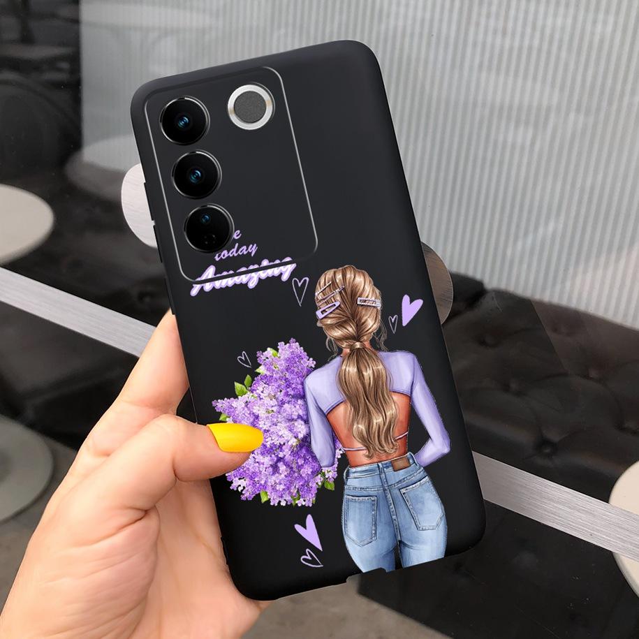 For Vivo V27 Pro Case Vivo V27e Back Cover Fashion Candy Color Painted Funda For Vivo V27 5G V 27e V27Pro V2237 V2230 Soft Shell