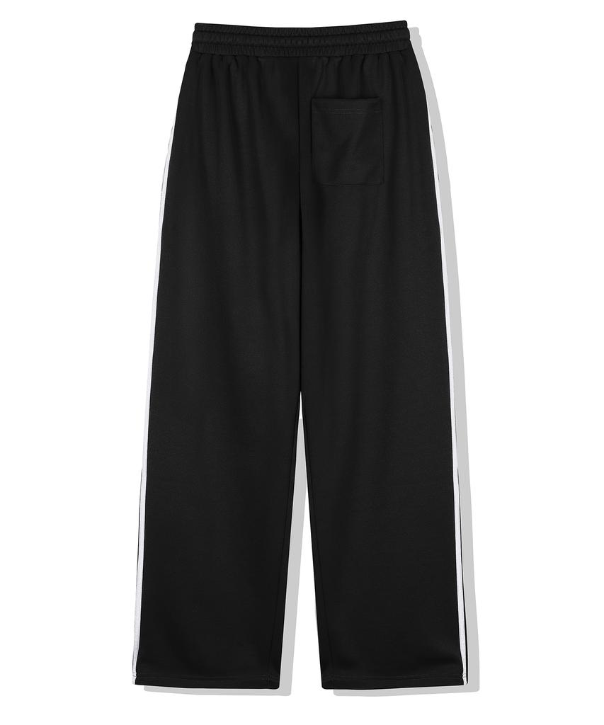 DRIX (Summer) Track Line Graphic Mesh Wide Pants_Black