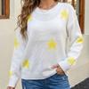 Women S Casual Star Jacquard Knitted Sweater