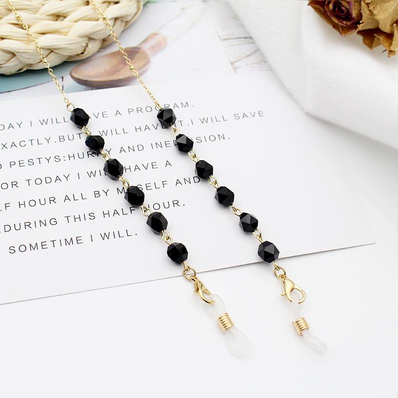 Bohemian Crystal Beaded Glasses Chains Lanyard Face Mask Chain Holder Eyeglass Rope Sunglasses Cord Neck Strap Gift for Women