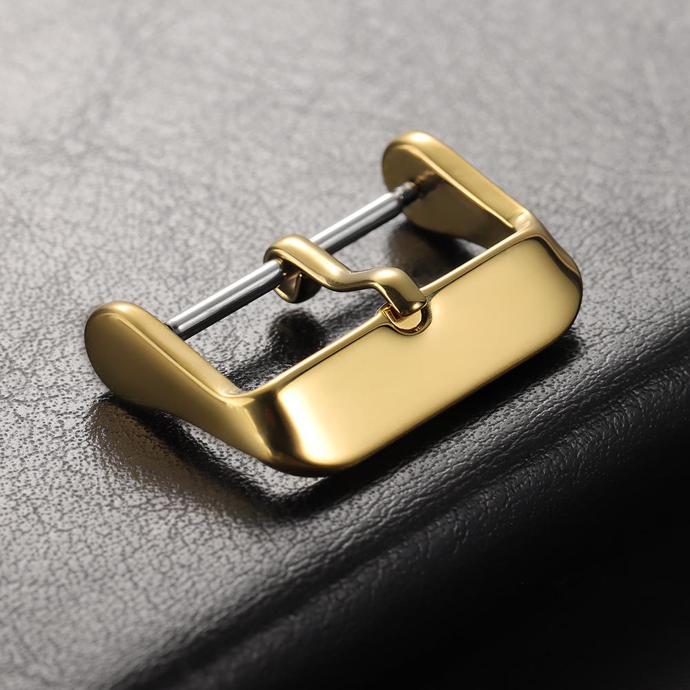 12/14/16/18/20/22mm Edelstahl Dornschließe Armbänder Schließe Uhrenzubehör für Silikon Lederband Armband Uhr Schließe