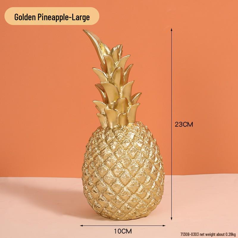 Golden Light Luxury Resin Handicrafts Collection: Ornaments for Office, Living Room, Wine & TV Cabinets