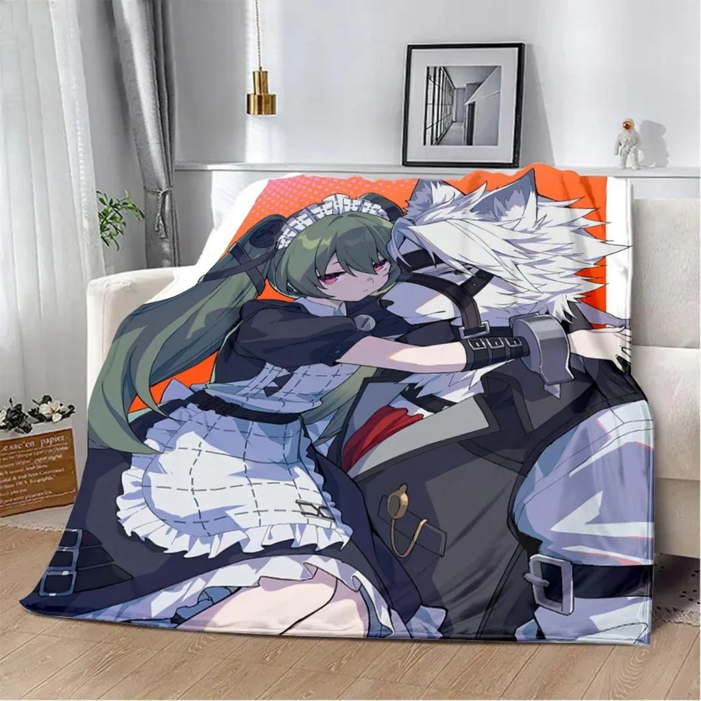ZZZ Flannel Throw Blanket Zenless-Zone-Zero 3DPrint Soft Rug for Sofa Character Merchandise Winter Warm Fluffy Gift Game Blanket