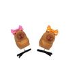 Pack of 5 Cartoon Capybara Hair Clip Plush Hairpins Fashionable Hair Ornament Suitable for Students and Youthful Women
