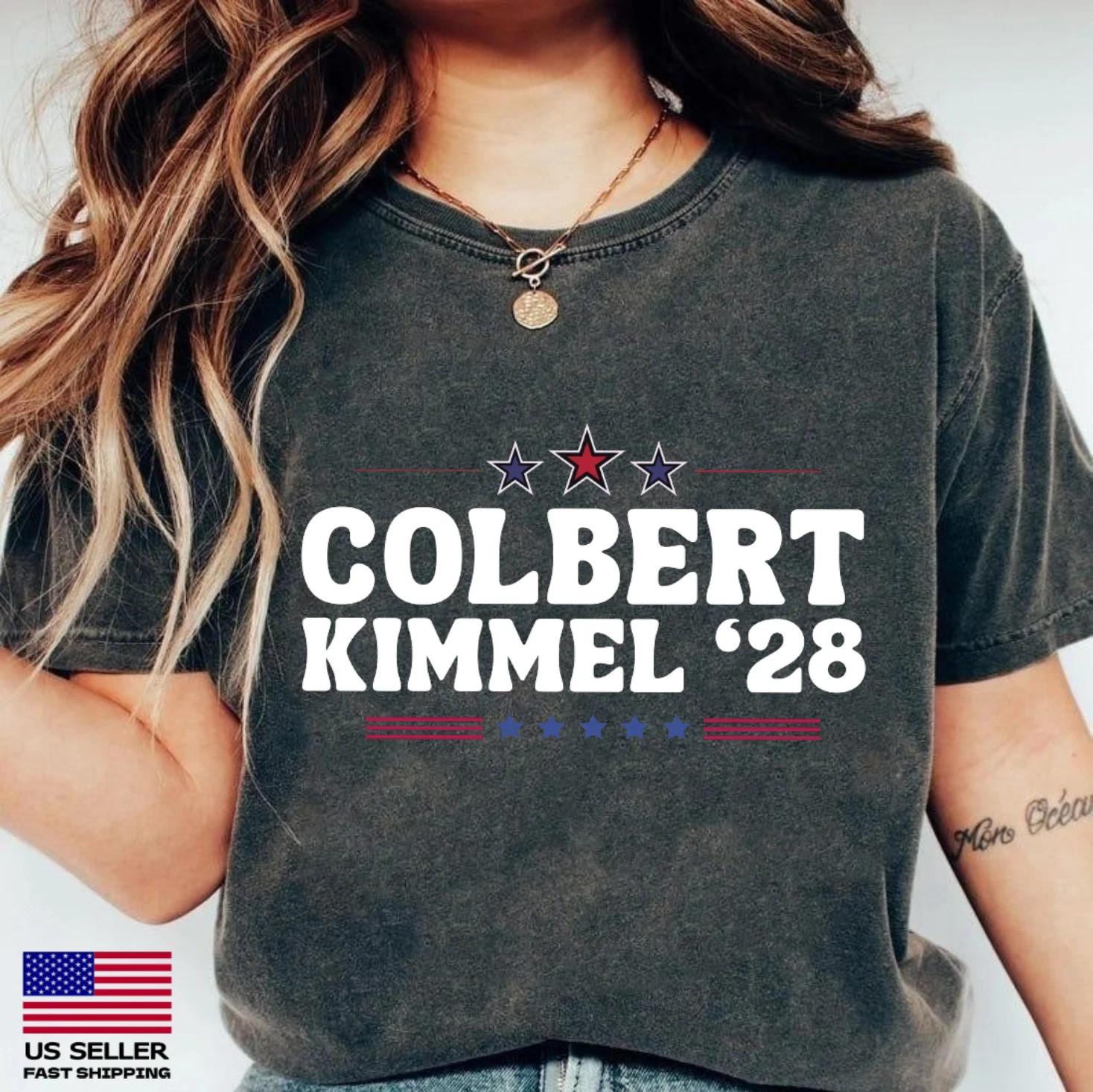 Jimmy Kimmel Colbert 28’ Shirt Protect Comedy Freedom of Speech Shirts Cotton S