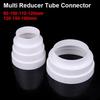 1Pcs New Multi Reducer Extractor Fan Pipe 80/100/110/120/150/160mm For Fan Ventilation Duct Tube White Fan Pipe Connector