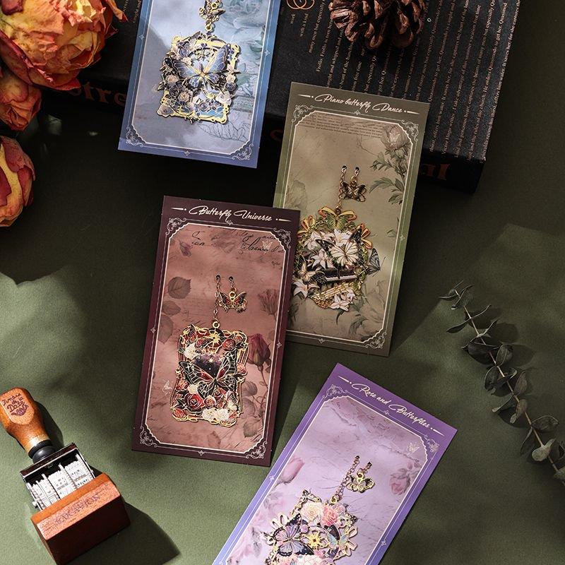 Hollow Flower Metal Bookmark Painted Book Clip Student Reading Stationery Teacher Gift Book Accessories Bookmarks for Books