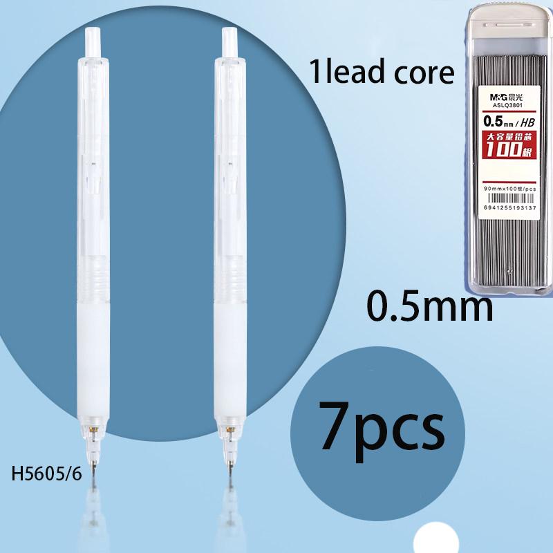 M&G Stationery, Minimalist Mechanical Pencil 0.5mm/0.7mm Replaceable Lead, Suitable for Finance, Office, Students, Writing, Draw