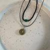 Peace Buckle Pendant Necklace Vintage Clavicle Chain Necklace Fashion Jewelry
