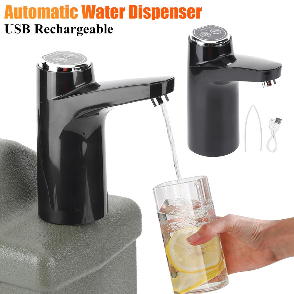 Portable Water Dispenser USB Rechargeable Wireless Water Pumping Device One Key Switch Auto Water Pump for Outdoor Camping