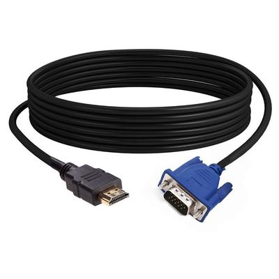1080P Digital Male To Male AV Adapter Cord HDMI-Compatible To VGA Converter Display Output
